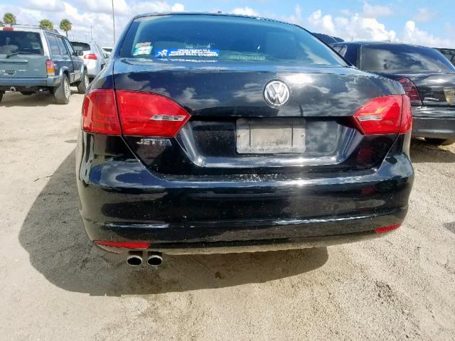 3VW2K7AJ9BM306212 - 2011 VOLKSWAGEN JETTA BASE 黑色 照片 9