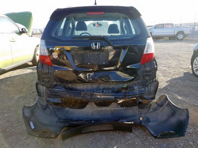 JHMGE885X9S807446 - 2009 HONDA FIT LX BLACK photo 9