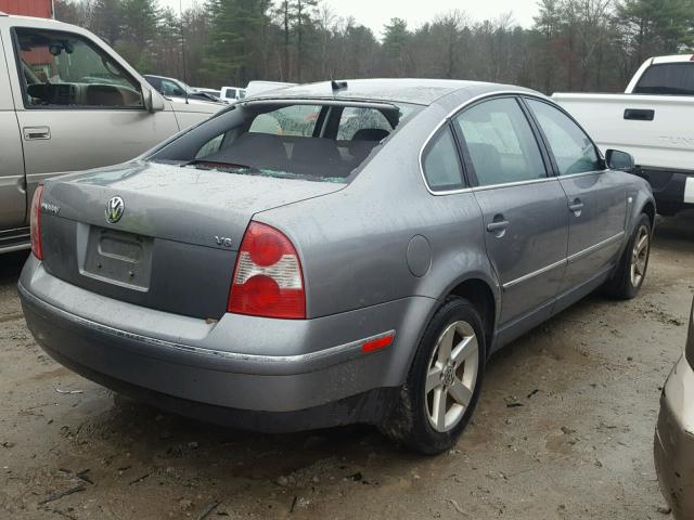 WVWRH63B74P093130 - 2004 VOLKSWAGEN PASSAT GLX GRAY photo 4