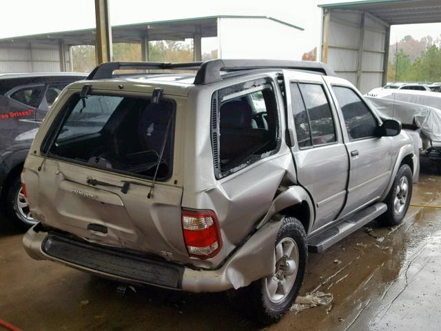 JN8DR09Y82W725687 - 2002 NISSAN PATHFINDER SILVER photo 4