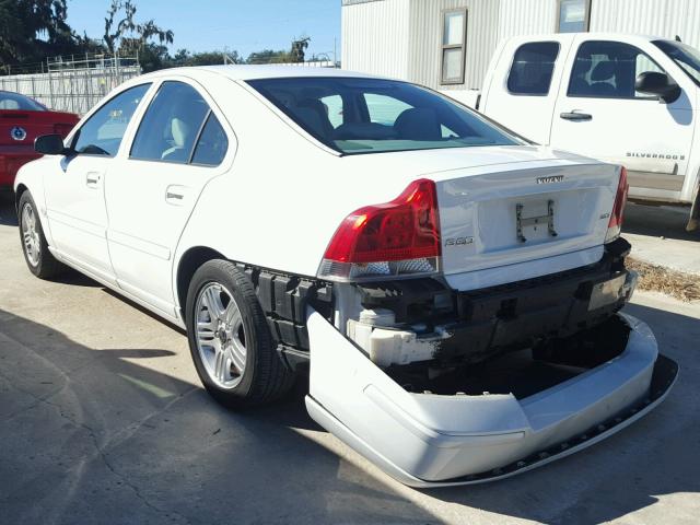 YV1RS592962520238 - 2006 VOLVO S60 2.5T WHITE photo 3