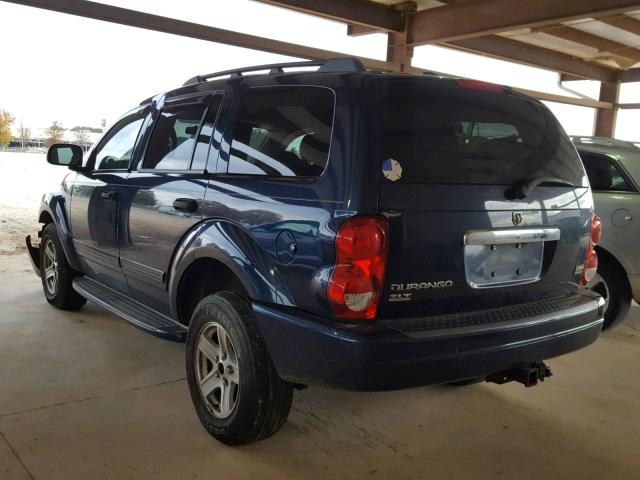 1D4HD48D64F181911 - 2004 DODGE DURANGO SL BLUE photo 3