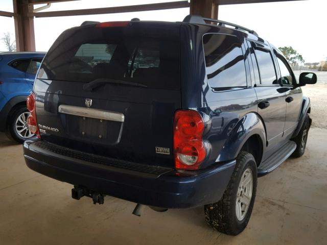 1D4HD48D64F181911 - 2004 DODGE DURANGO SL BLUE photo 4