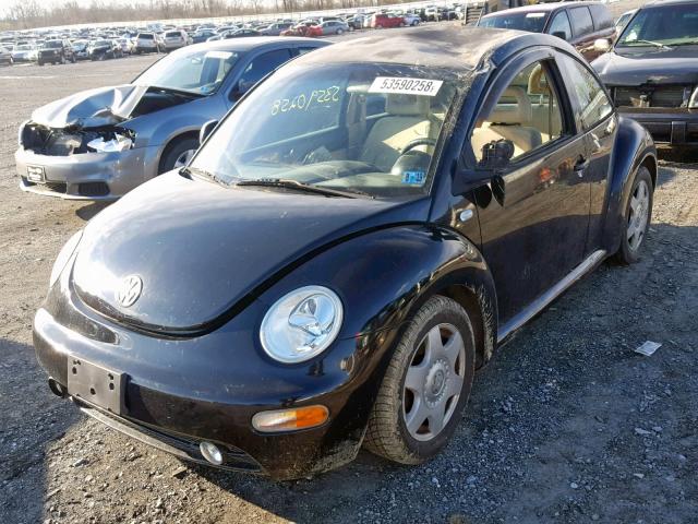 3VWCF21CXXM411510 - 1999 VOLKSWAGEN NEW BEETLE BLACK photo 2