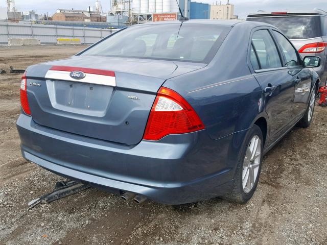 3FAHP0JA7BR164845 - 2011 FORD FUSION SEL TEAL photo 4