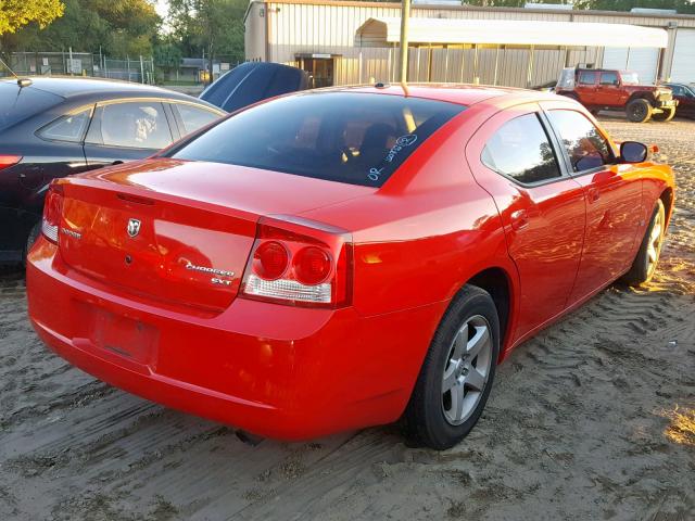 2B3KA33V29H638288 - 2009 DODGE CHARGER SX RED photo 4