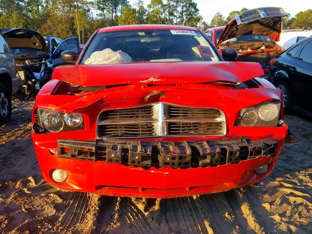 2B3KA33V29H638288 - 2009 DODGE CHARGER SX RED photo 9