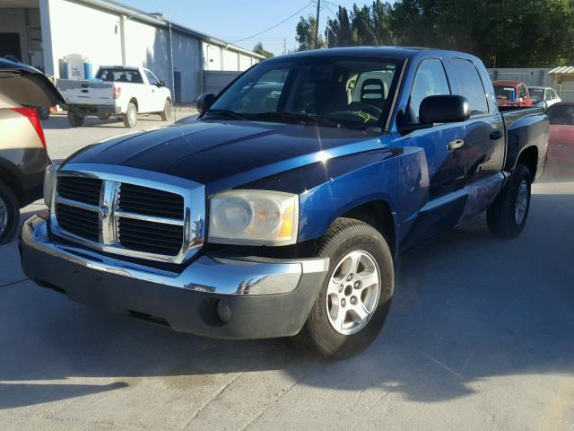 1D7HE48N95S278800 - 2005 DODGE DAKOTA QUA BLUE photo 2