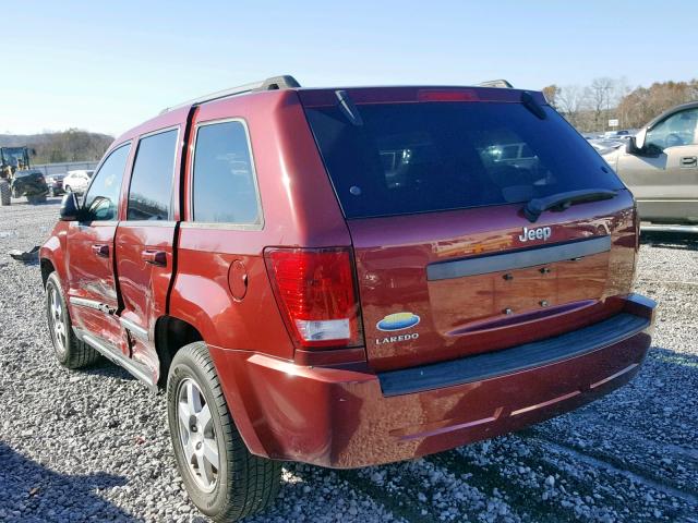 1J8GS48KX9C506977 - 2009 JEEP GRAND CHER RED photo 3