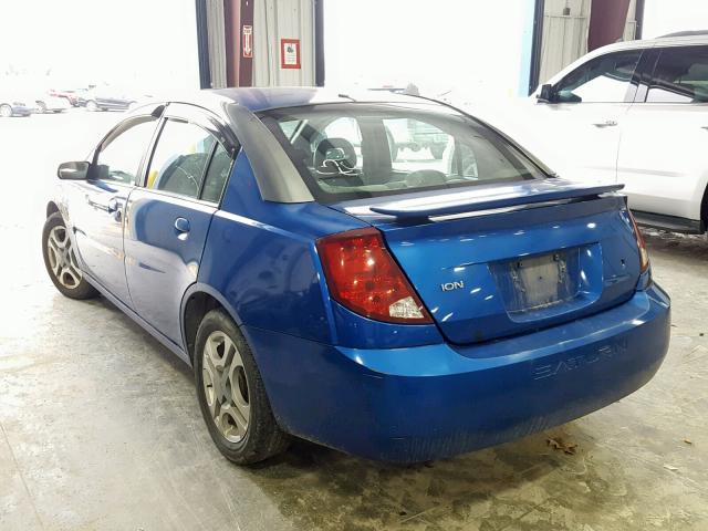 1G8AL52FX3Z138701 - 2003 SATURN ION LEVEL BLUE photo 3