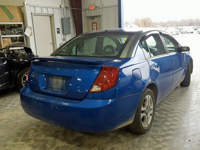 1G8AL52FX3Z138701 - 2003 SATURN ION LEVEL BLUE photo 4