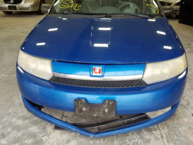 1G8AL52FX3Z138701 - 2003 SATURN ION LEVEL BLUE photo 9