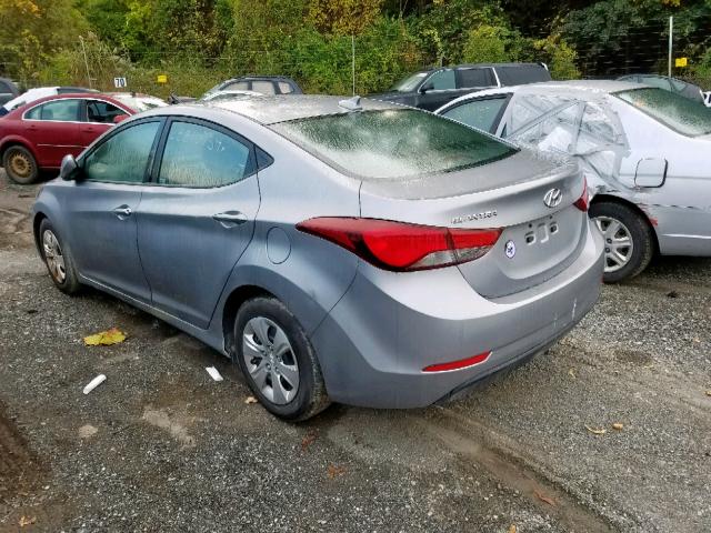 5NPDH4AE1GH706631 - 2016 HYUNDAI ELANTRA SE GRAY photo 3