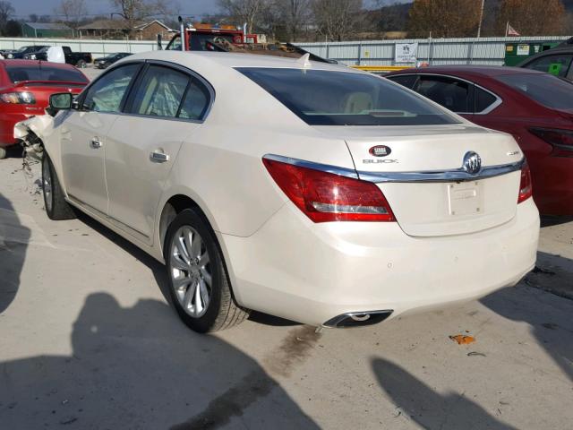 1G4GB5G38EF200873 - 2014 BUICK LACROSSE WHITE photo 3