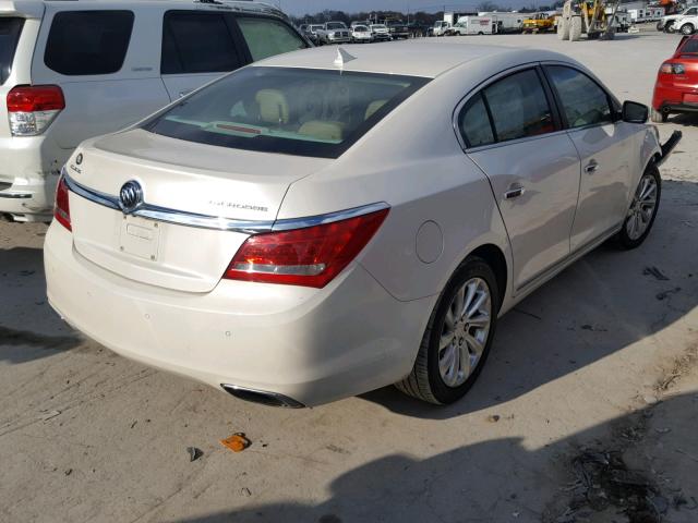 1G4GB5G38EF200873 - 2014 BUICK LACROSSE WHITE photo 4