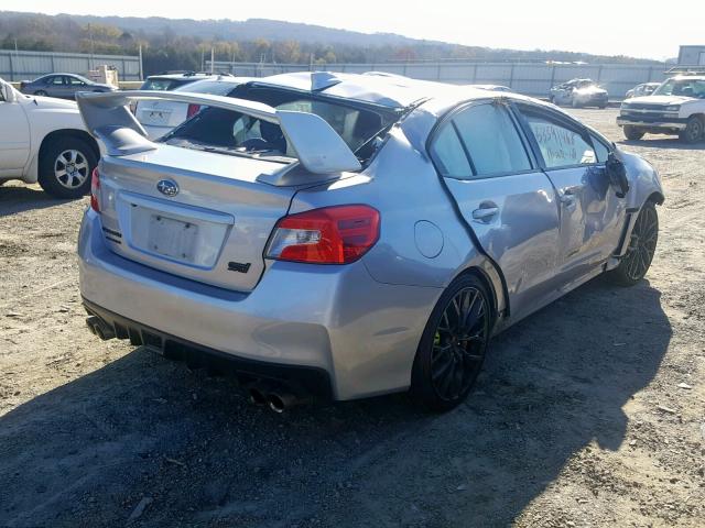 JF1VA2N64J9805630 - 2018 SUBARU WRX STI SILVER photo 4