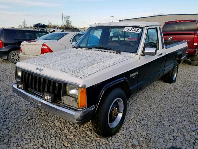 1JTMU66T8JT117074 - 1988 JEEP COMANCHE L BLACK photo 2