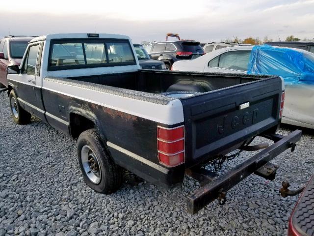 1JTMU66T8JT117074 - 1988 JEEP COMANCHE L BLACK photo 3