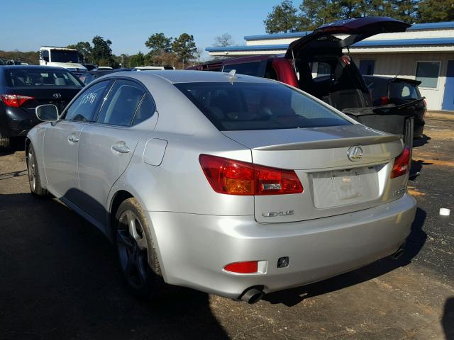 JTHBK262072046528 - 2007 LEXUS IS 250 SILVER photo 3