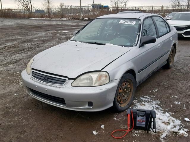 2HGEJ6610YH921956 - 2000 HONDA CIVIC BASE SILVER photo 2