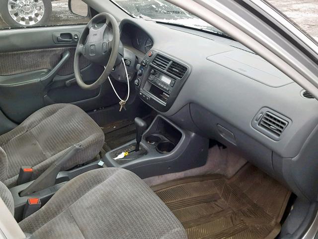 2HGEJ6610YH921956 - 2000 HONDA CIVIC BASE SILVER photo 5