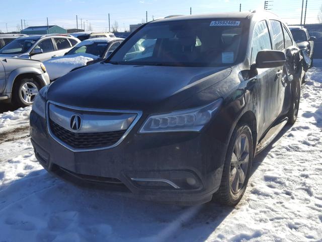 5FRYD4H80EB502300 - 2014 ACURA MDX ADVANC BLACK photo 2