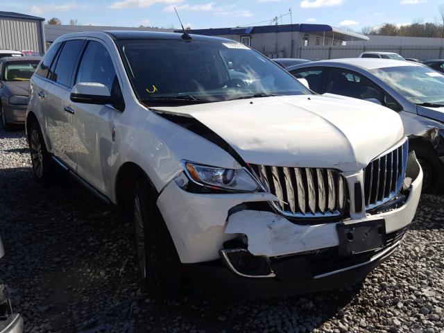 2LMDJ6JK4DBL26924 - 2013 LINCOLN MKX WHITE photo 1