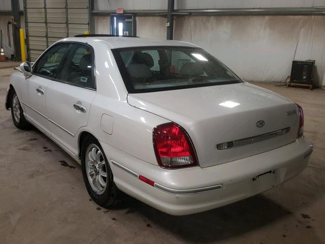 KMHFU45E82A224006 - 2002 HYUNDAI XG 350 WHITE photo 3