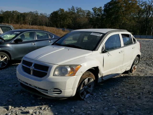 1B3CB4HA9AD534086 - 2010 DODGE CALIBER SX WHITE photo 2