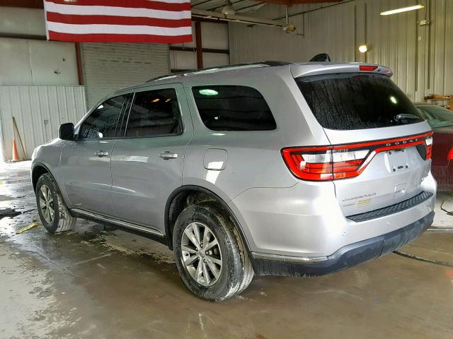 1C4RDJDG4FC953942 - 2015 DODGE DURANGO LI SILVER photo 3