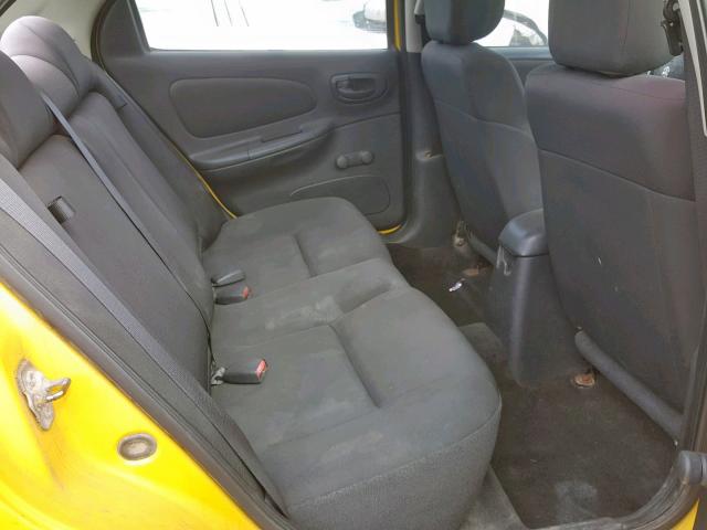 1B3ES56C54D583177 - 2004 DODGE NEON SXT YELLOW photo 6