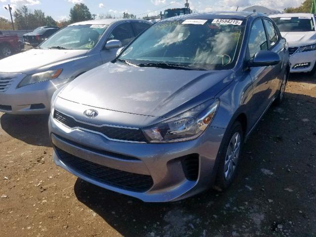 3KPA24AB2KE188102 - 2019 KIA RIO S CHARCOAL photo 2