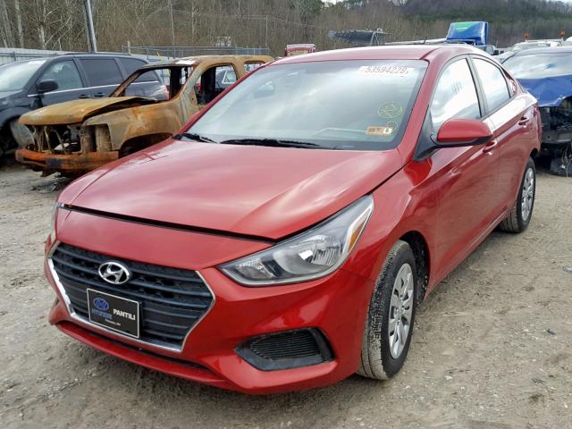 3KPC24A39JE017802 - 2018 HYUNDAI ACCENT SEL RED photo 2