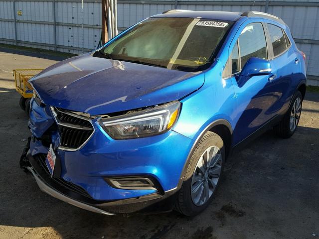 KL4CJASB5JB628070 - 2018 BUICK ENCORE PRE BLUE photo 2