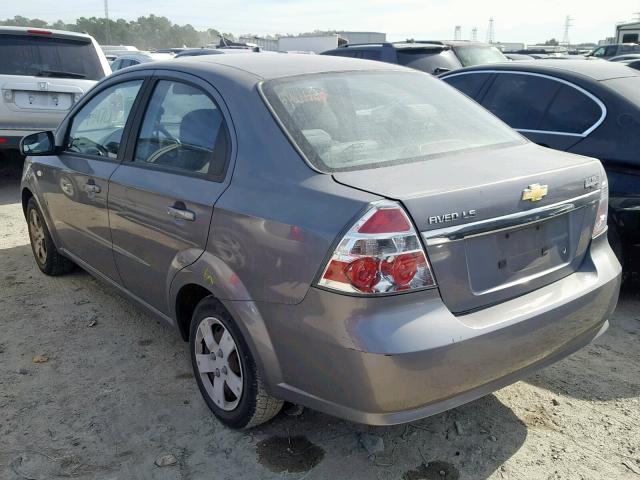 KL1TD56687B103859 - 2007 CHEVROLET AVEO BASE Boz foto 3