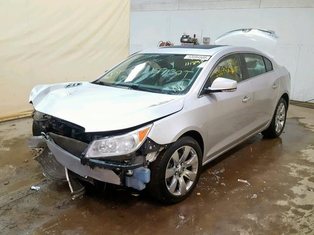 1G4GC5EG2AF253145 - 2010 BUICK LACROSSE C SILVER photo 2