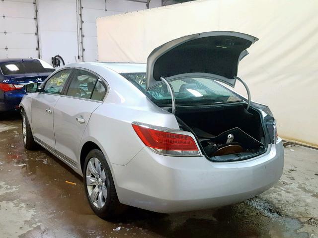 1G4GC5EG2AF253145 - 2010 BUICK LACROSSE C SILVER photo 3