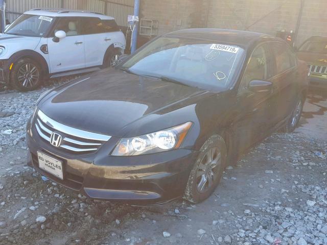 1HGCP2F4XCA133850 - 2012 HONDA ACCORD LXP BLACK photo 2