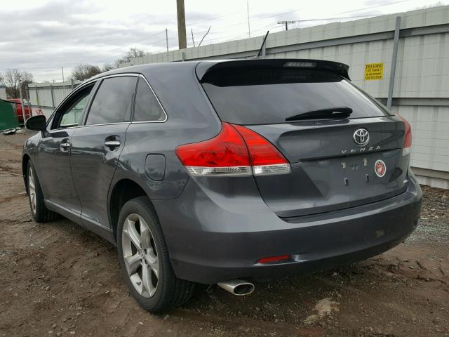 4T3BK3BB3BU051784 - 2011 TOYOTA VENZA BASE GRAY photo 3