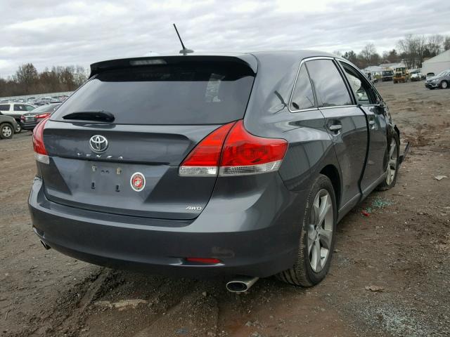 4T3BK3BB3BU051784 - 2011 TOYOTA VENZA BASE GRAY photo 4