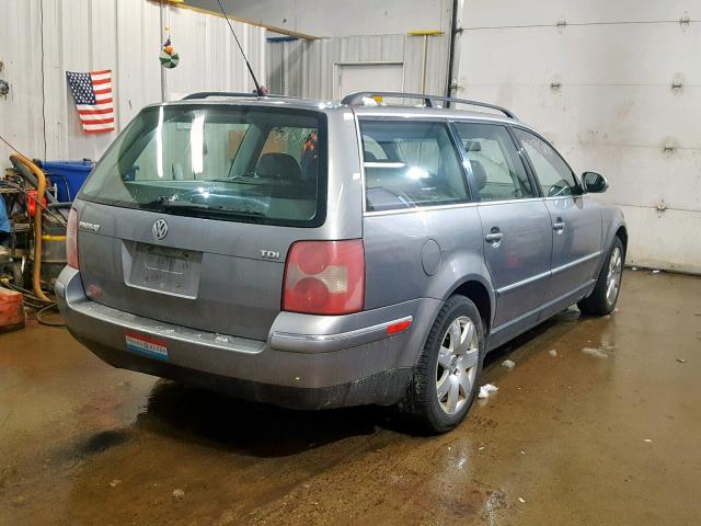 WVWCE63B25E053517 - 2005 VOLKSWAGEN PASSAT GLS GRAY photo 4