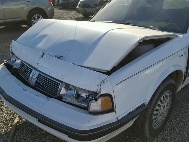 1G3AG54N6P6319834 - 1993 OLDSMOBILE CUTLASS CI WHITE photo 10