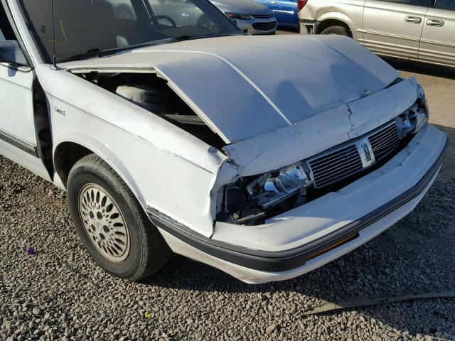 1G3AG54N6P6319834 - 1993 OLDSMOBILE CUTLASS CI WHITE photo 9
