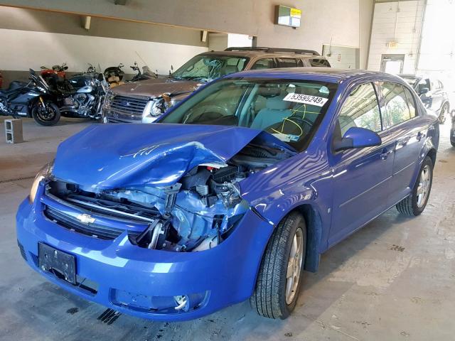 1G1AL58F687197401 - 2008 CHEVROLET COBALT LT BLUE photo 2