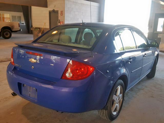 1G1AL58F687197401 - 2008 CHEVROLET COBALT LT BLUE photo 4