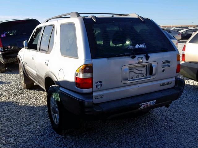 4S6CK58W424400669 - 2002 HONDA PASSPORT E 银色 照片 3