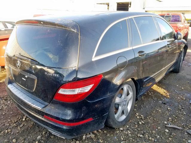 4JGCB2FE7BA127052 - 2011 MERCEDES-BENZ R 350 BLUE BLACK photo 4