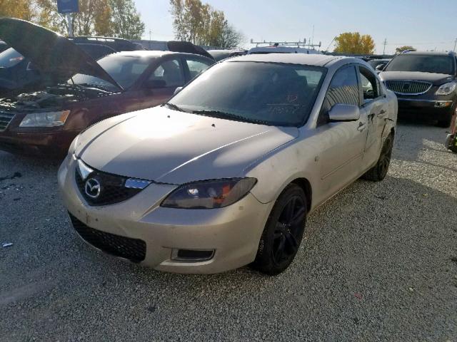 JM1BK12F871634557 - 2007 MAZDA 3 I SILVER photo 2