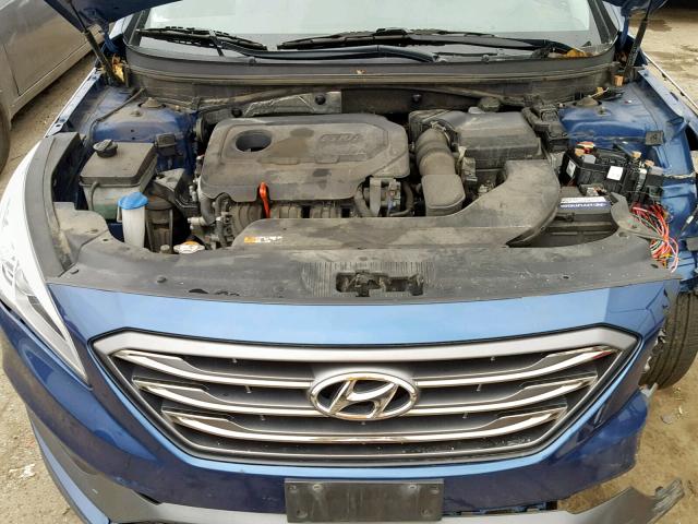 5NPE34AF5GH388783 - 2016 HYUNDAI SONATA SPO BLUE photo 7