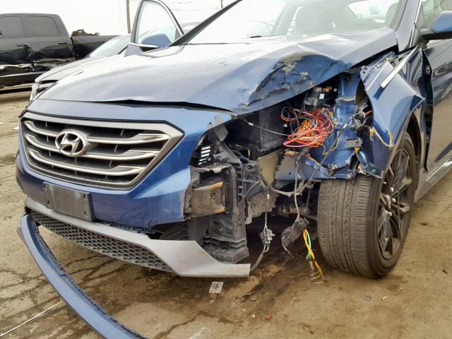 5NPE34AF5GH388783 - 2016 HYUNDAI SONATA SPO BLUE photo 9